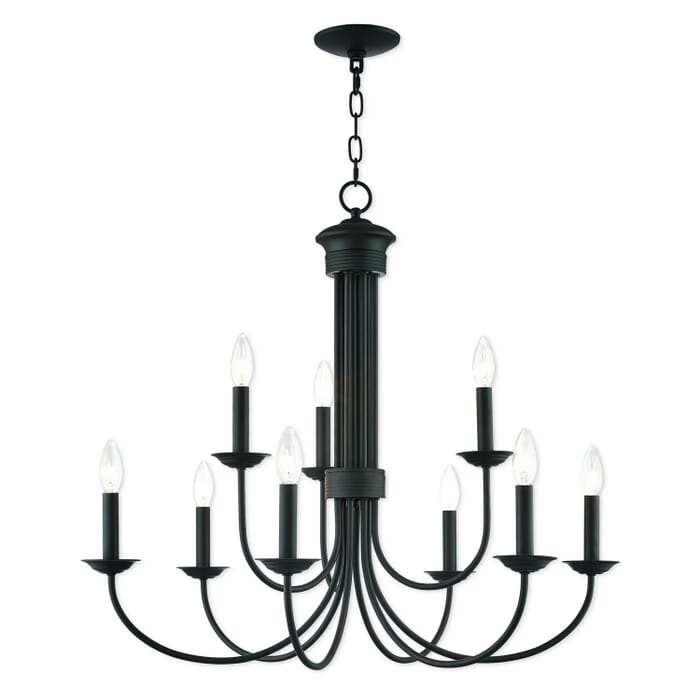 Estate 9-Light Chandelier in Bronze Estate 9-Light Chandelier in Bronze