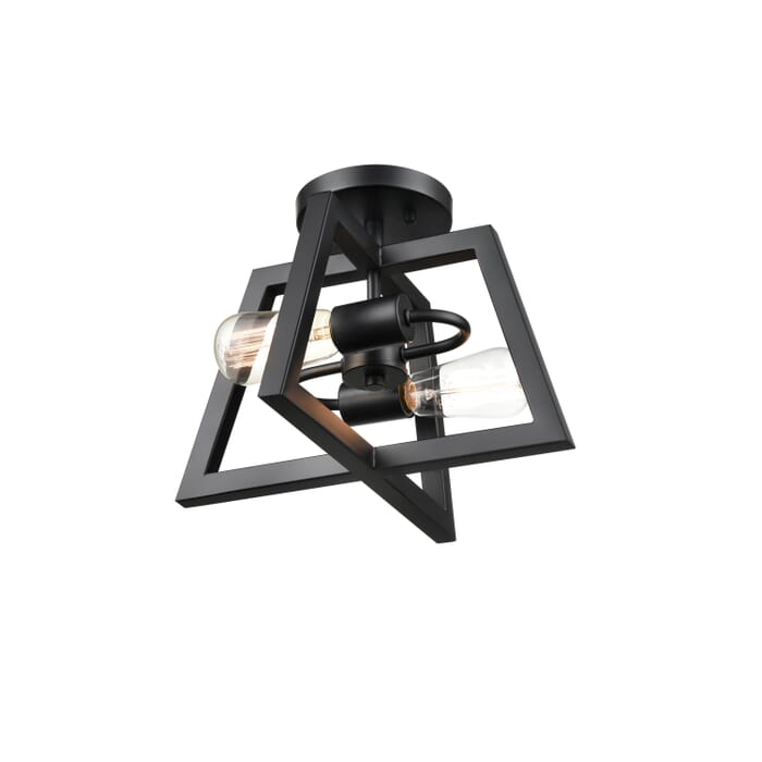 Millennium 2-Light Ceiling Light in Matte Black Millennium 2-Light Ceiling Light in Matte Black