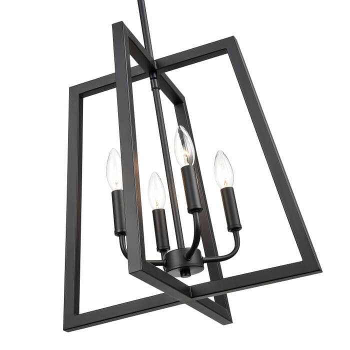 Millennium 4-Light Pendant Light in Matte Black Millennium 4-Light Pendant Light in Matte Black