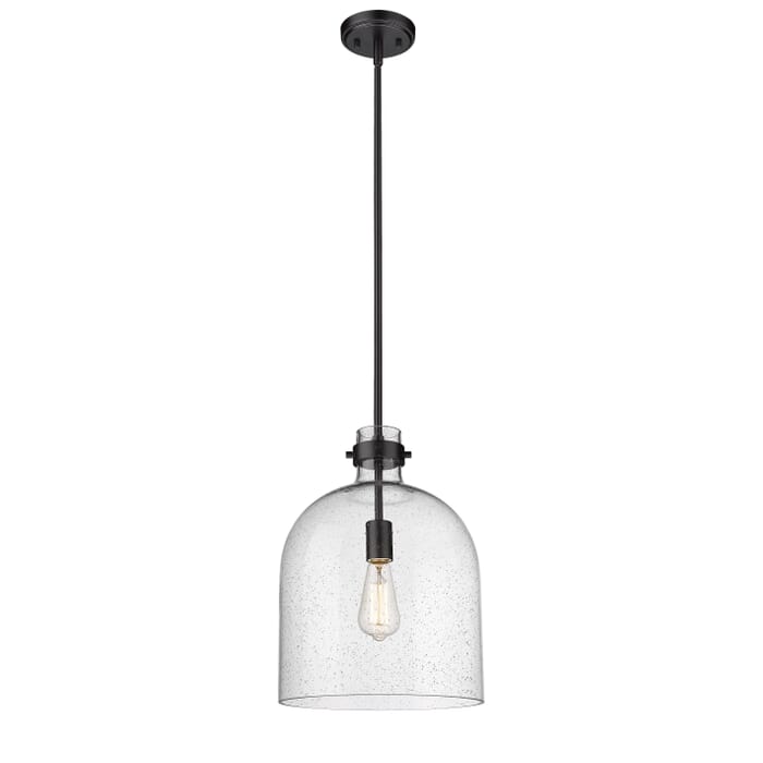 Z-Lite Pearson 1-Light Pendant Light In Matte Black Z-Lite Pearson 1-Light Pendant Light In Matte Black