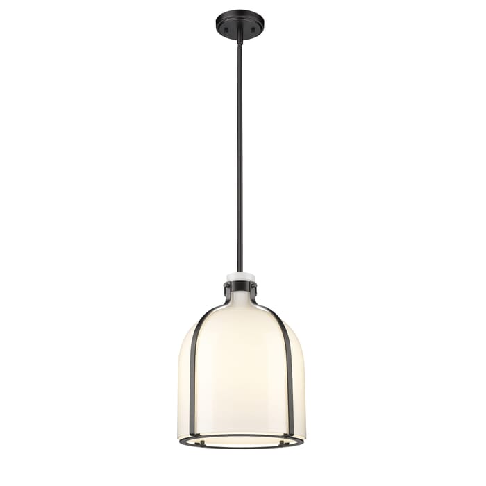 Z-Lite Pearson 1-Light Pendant Light In Matte Black Z-Lite Pearson 1-Light Pendant Light In Matte Black