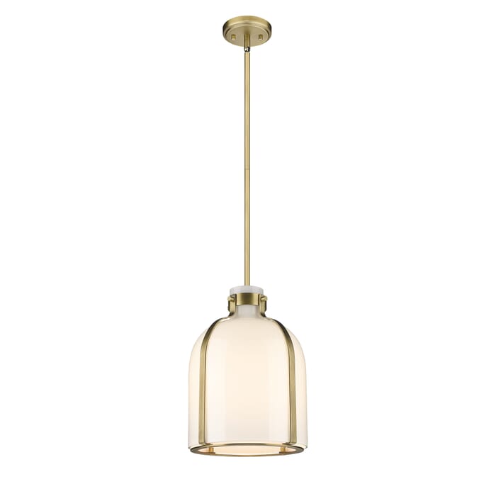 Z-Lite Pearson 1-Light Pendant Light In Rubbed Brass Z-Lite Pearson 1-Light Pendant Light In Rubbed Brass