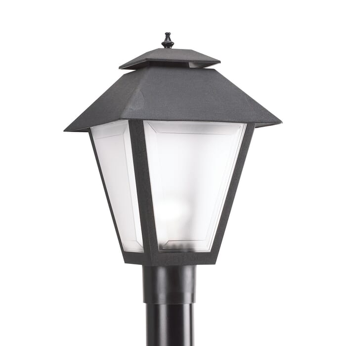 Sea Gull Polycarbonate 18" Outdoor Post Light in Black Sea Gull Polycarbonate 18" Outdoor Post Light in Black