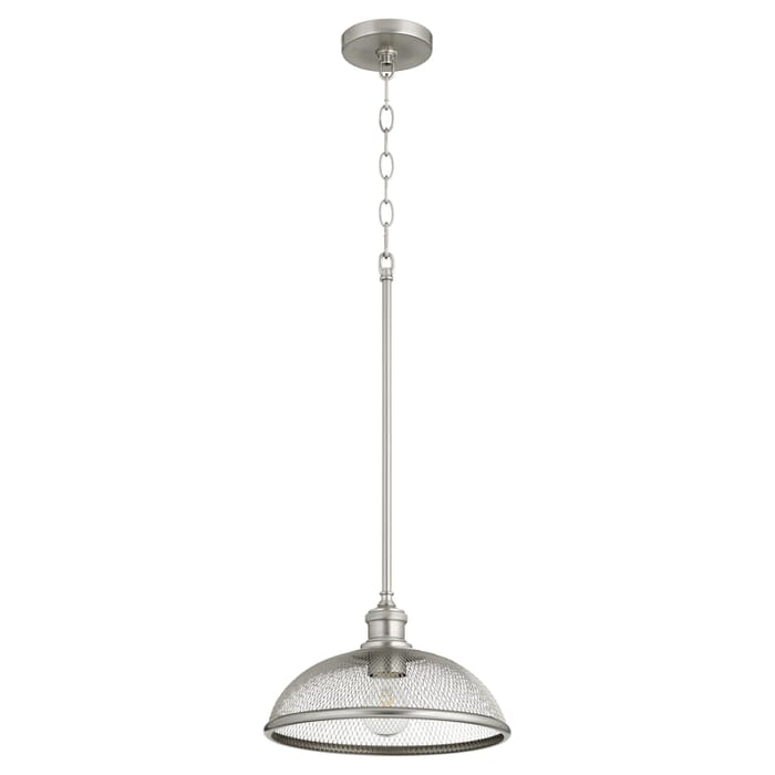 Quorum Omni 12" Pendant Light in Satin Nickel Quorum Omni 12" Pendant Light in Satin Nickel