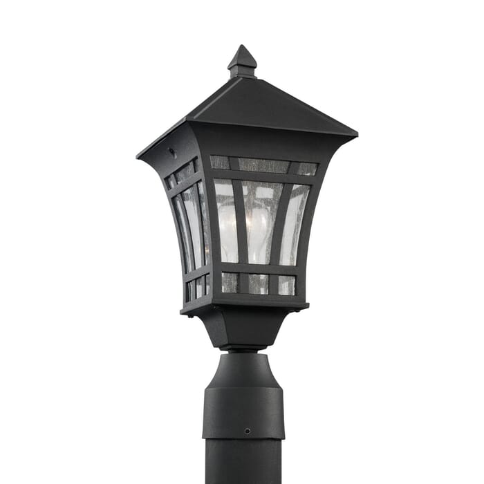 Sea Gull Herrington 17" Outdoor Post Light in Black Sea Gull Herrington 17" Outdoor Post Light in Black