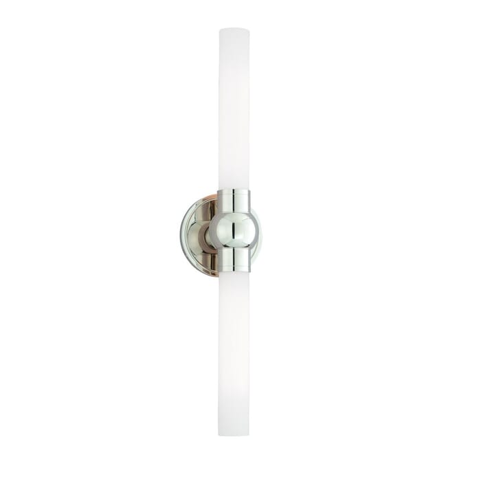 Hudson Valley Cornwall 2-Light 5" Bathroom Vanity Light in Polished Nickel Hudson Valley Cornwall 2-Light 5" Bathroom Vanity Light in Polished Nickel