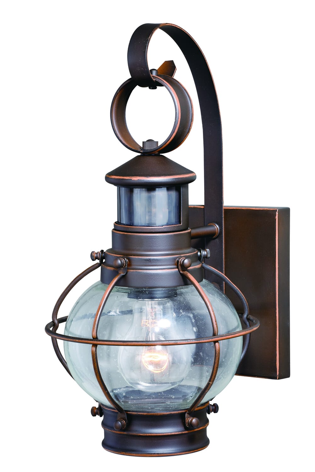 Chatham 1-Light Motion Sensor Outdoor Wall Light in Burnished Bronze