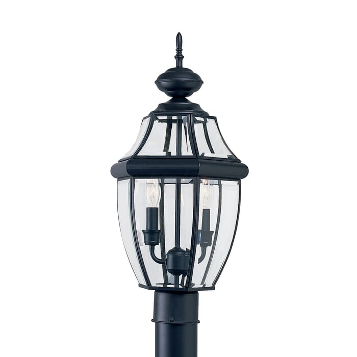 Sea Gull Lancaster 2-Light 22" Outdoor Post Light in Black Sea Gull Lancaster 2-Light 22" Outdoor Post Light in Black