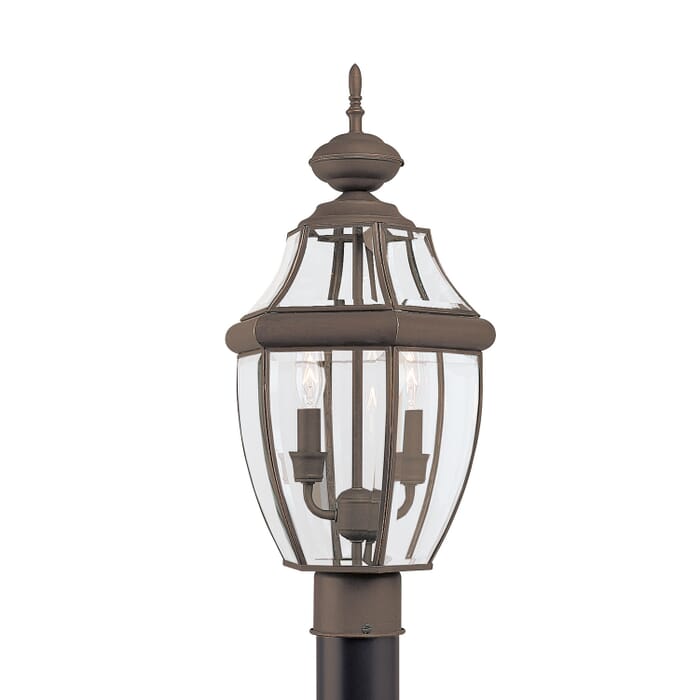 Lancaster 2-Light Outdoor Post Lantern in Antique Bronze Lancaster 2-Light Outdoor Post Lantern in Antique Bronze
