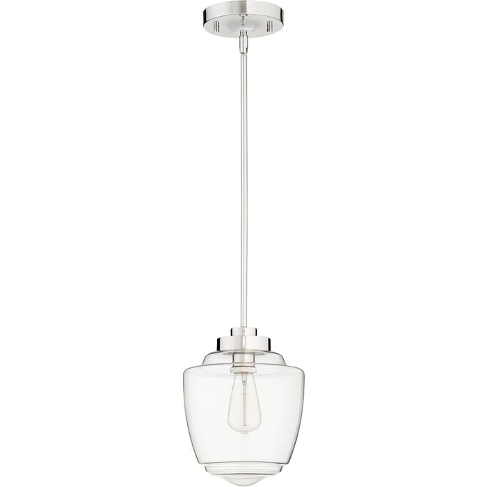 Quorum Transitional 9" Ceiling Light in Polished Nickel Quorum Transitional 9" Ceiling Light in Polished Nickel