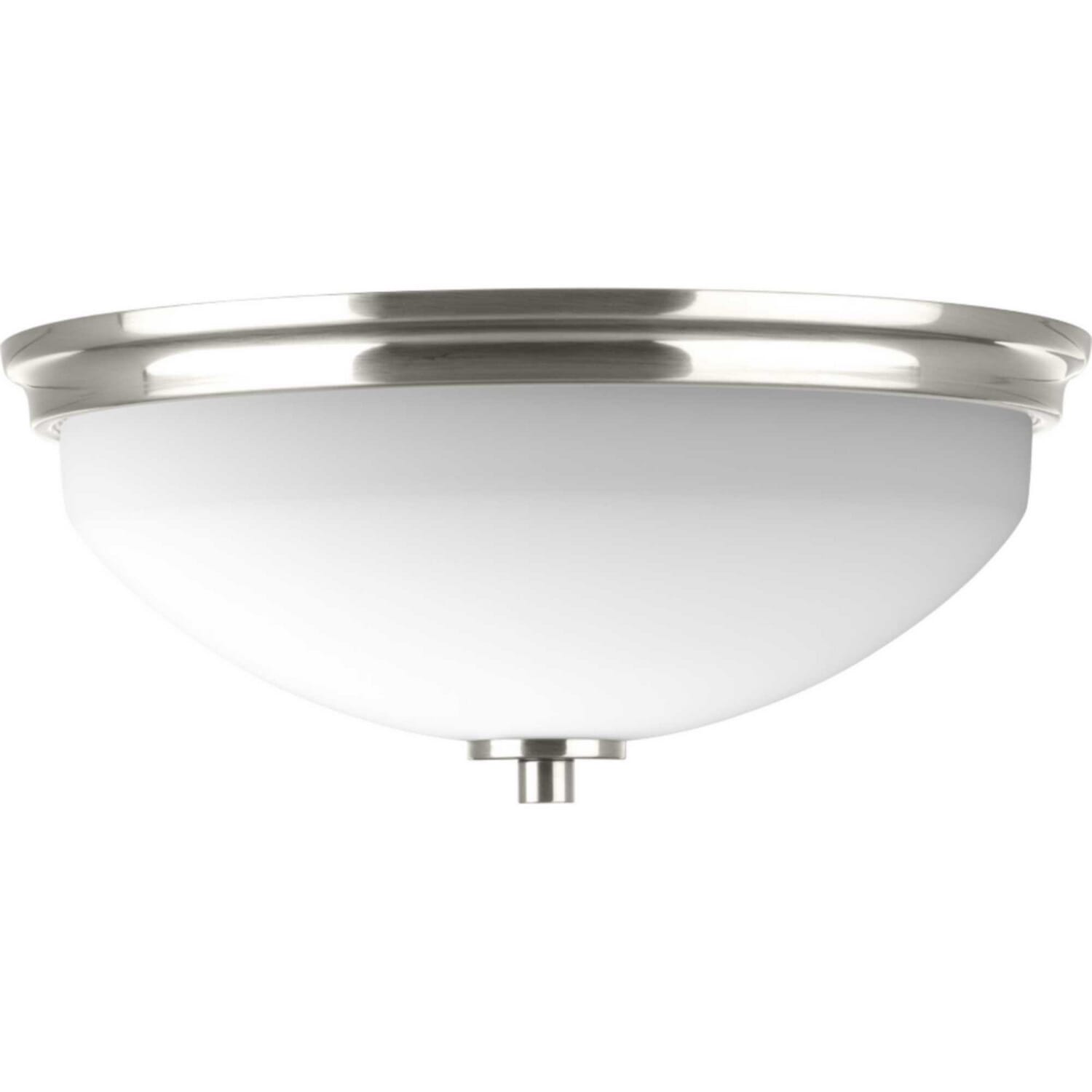 Brushed Nickel Two Light Flush Mount from the Replay Collection