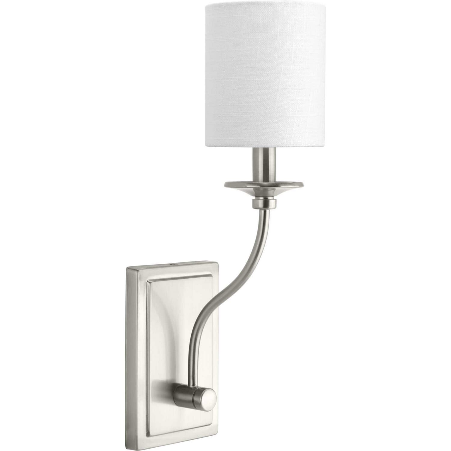 Brushed Nickel One Light Wall Sconce from the Bonita Collection