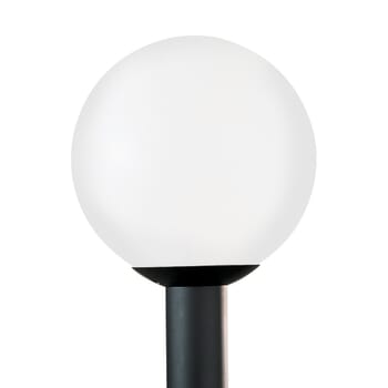 Sea Gull Lighting Outdoor Globe Post Lantern in White