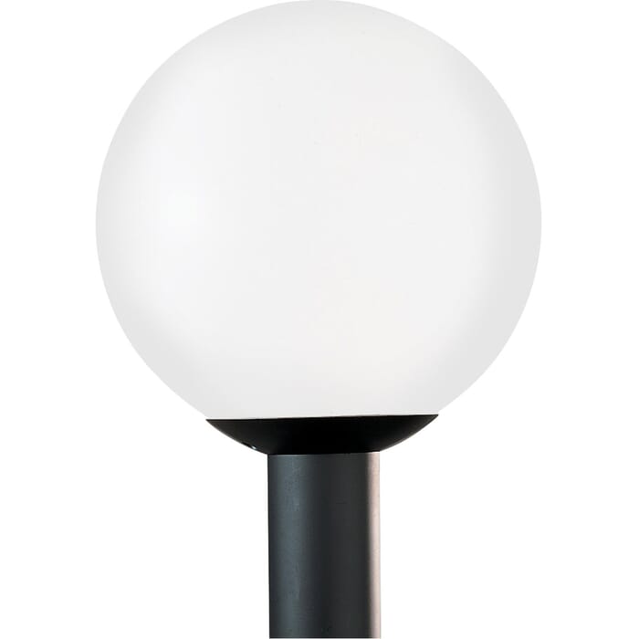 Sea Gull Globe 15" Outdoor Post Light in White Plastic Sea Gull Globe 15" Outdoor Post Light in White Plastic