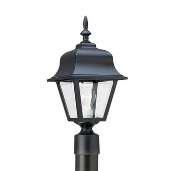 Sea Gull Polycarbonate 18" Outdoor Post Light in Black