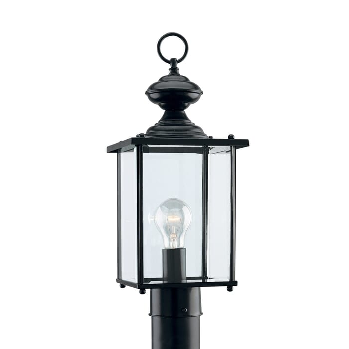 Sea Gull Jamestowne 17" Outdoor Post Light in Black Sea Gull Jamestowne 17" Outdoor Post Light in Black