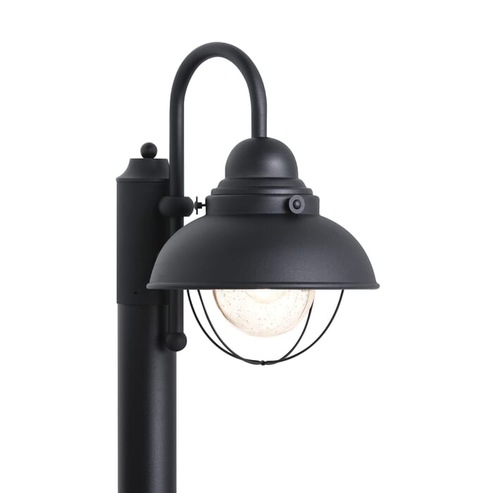 Sea Gull Sebring Outdoor Post Light in Black Sea Gull Sebring Outdoor Post Light in Black