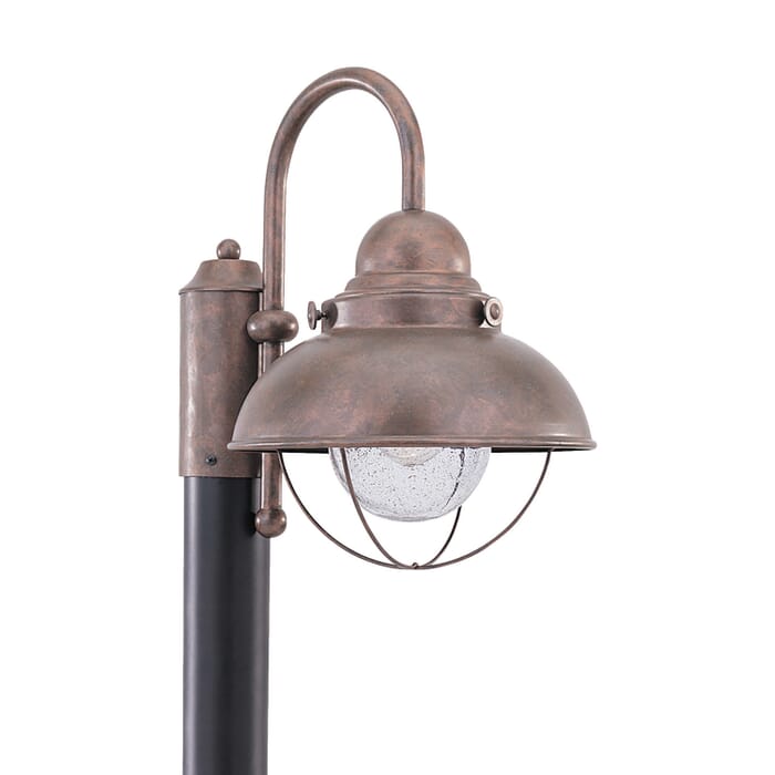 Sebring 1-Light Outdoor Post Lantern in Weathered Copper Sebring 1-Light Outdoor Post Lantern in Weathered Copper