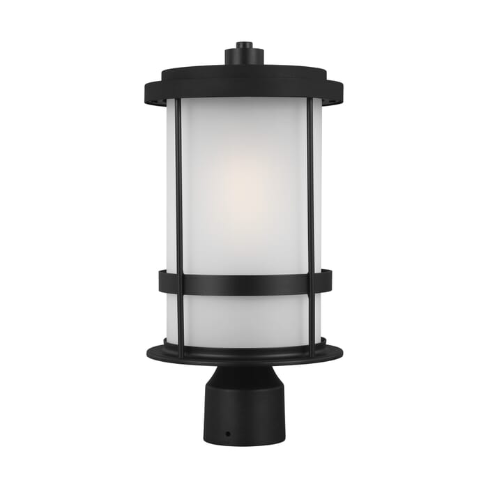 Sea Gull Wilburn Outdoor Post Light in Black Sea Gull Wilburn Outdoor Post Light in Black
