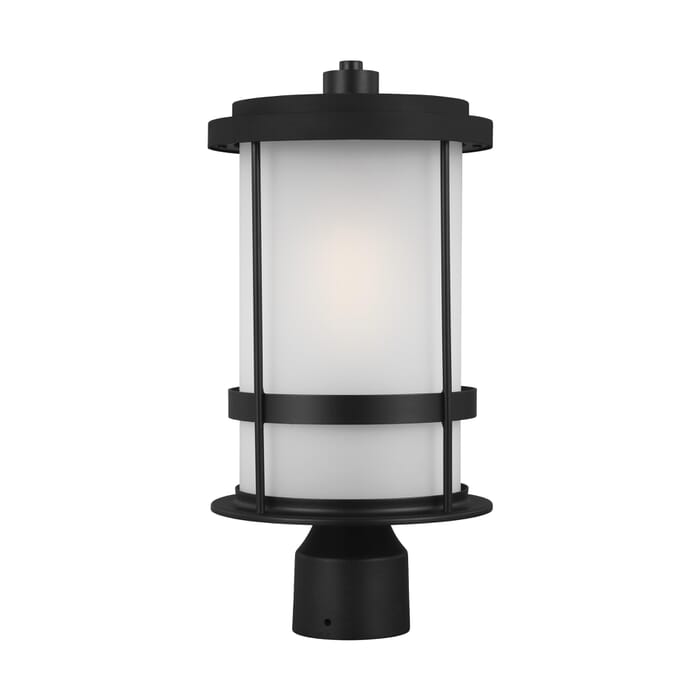 Sea Gull Wilburn Outdoor Post Light in Black Sea Gull Wilburn Outdoor Post Light in Black
