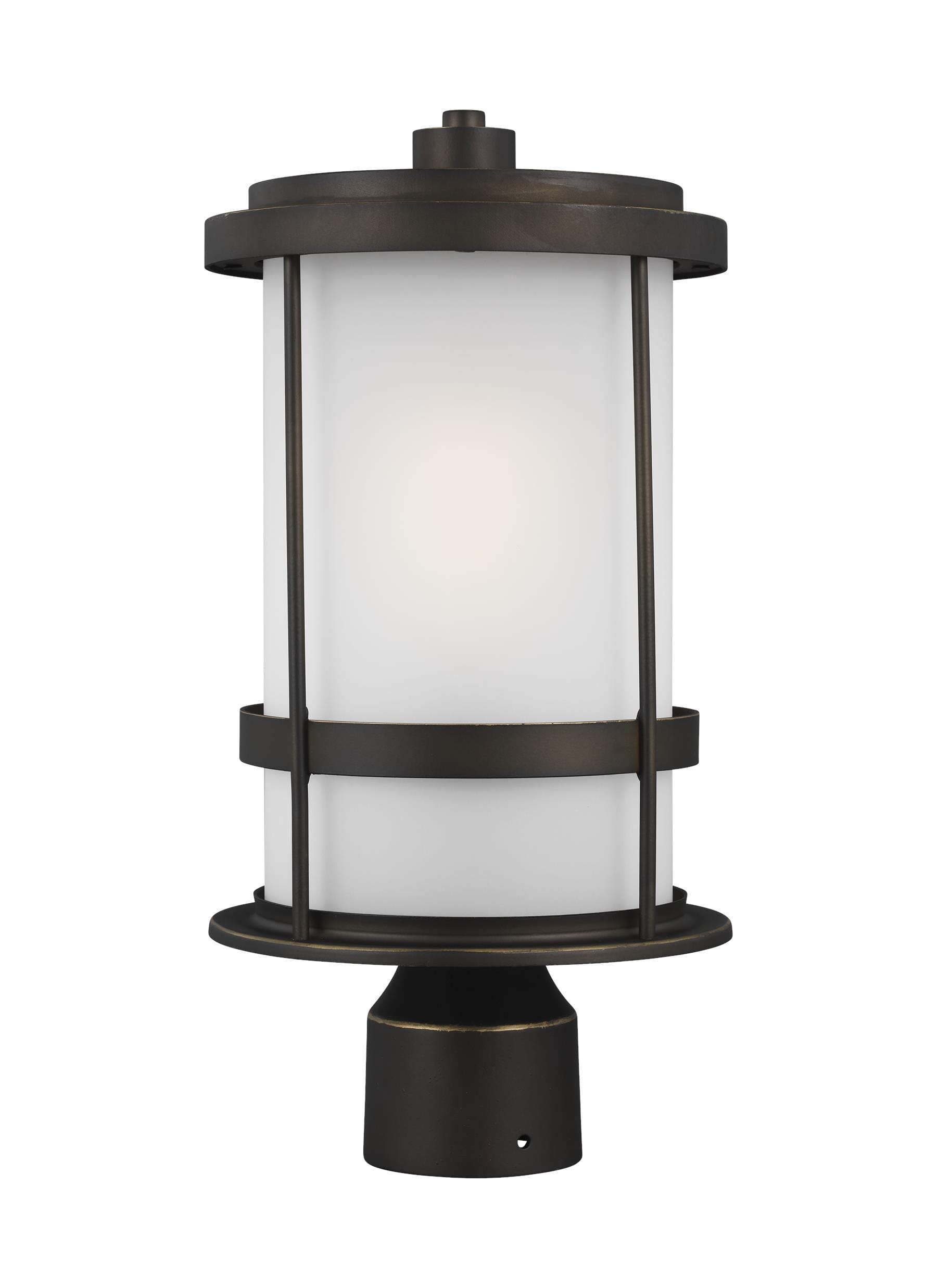 Sea Gull Wilburn Outdoor Post Light in Antique Bronze