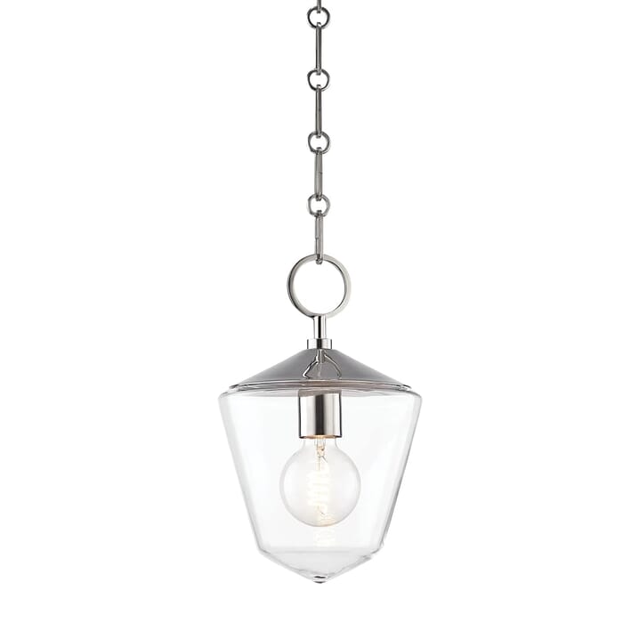 Hudson Valley Greene Mini Pendant in Polished Nickel Hudson Valley Greene Mini Pendant in Polished Nickel