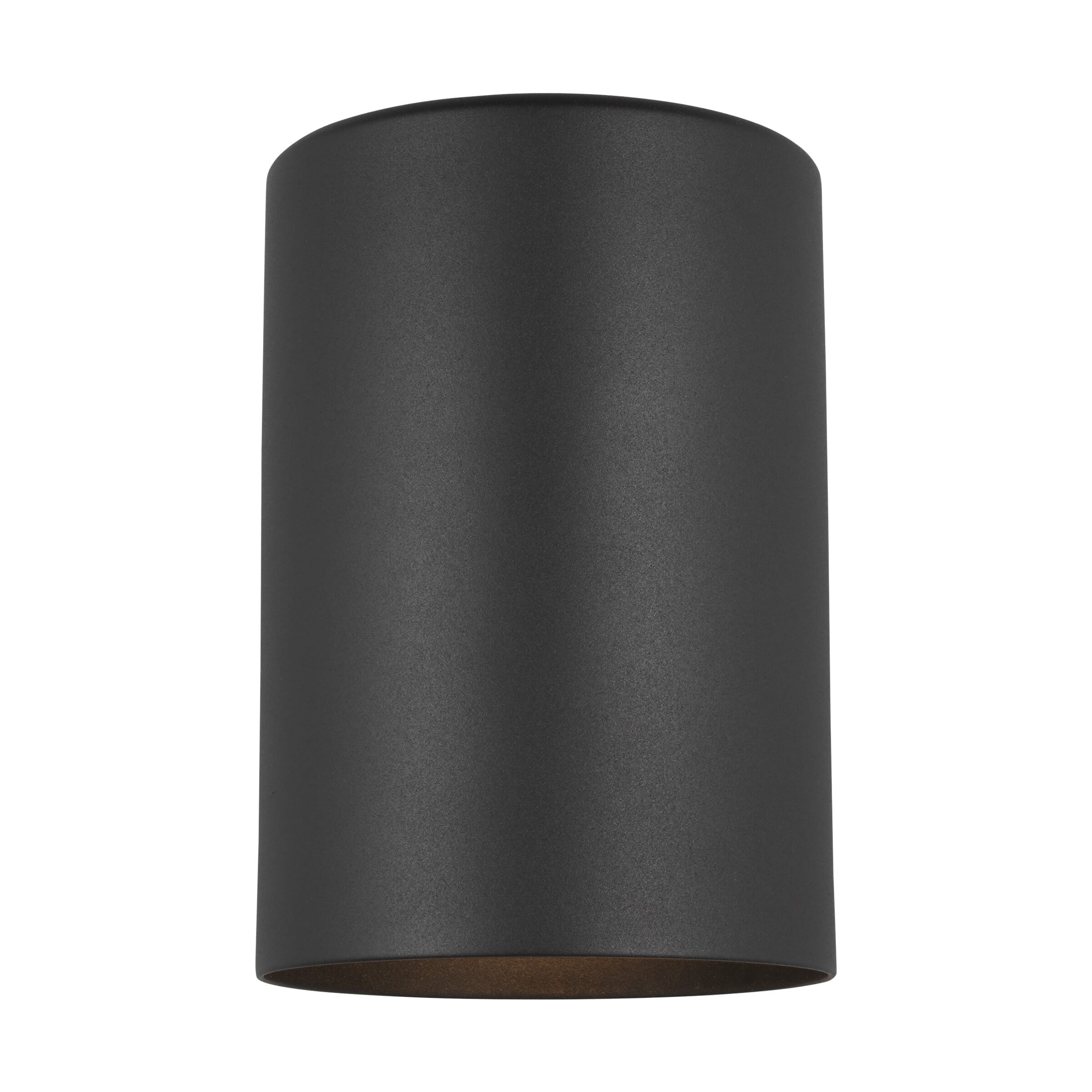 Sea Gull Outdoor Cylinders Outdoor Wall Light in Black