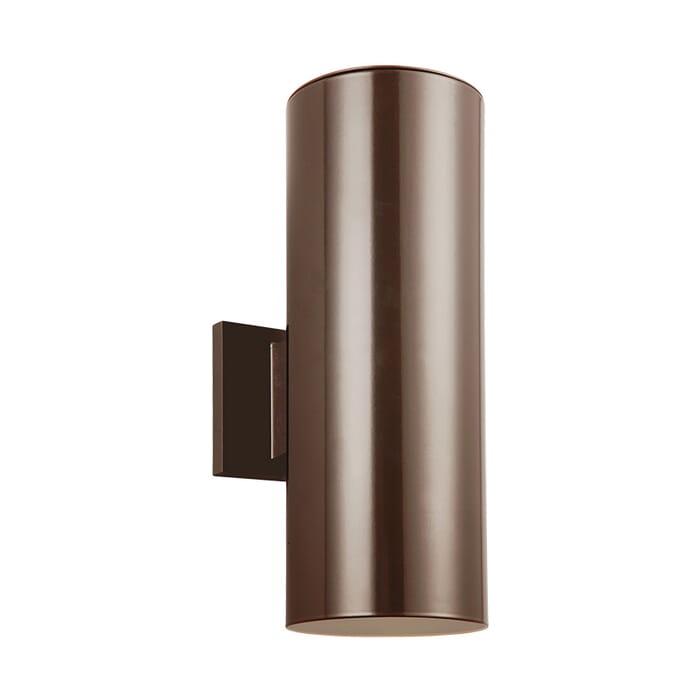 Sea Gull Cylinders 2-Light 14" Outdoor Wall Light in Bronze Sea Gull Cylinders 2-Light 14" Outdoor Wall Light in Bronze