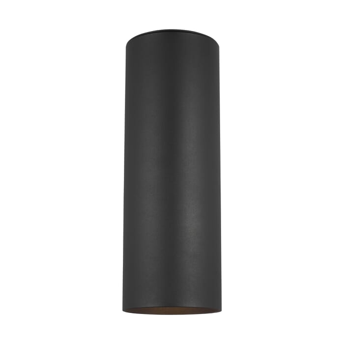 Sea Gull Outdoor Cylinders 2-Light Outdoor Wall Light in Black Sea Gull Outdoor Cylinders 2-Light Outdoor Wall Light in Black