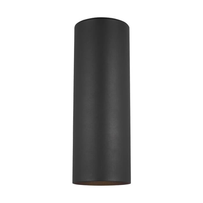 Sea Gull Outdoor Cylinders 2-Light Outdoor Wall Light in Black Sea Gull Outdoor Cylinders 2-Light Outdoor Wall Light in Black