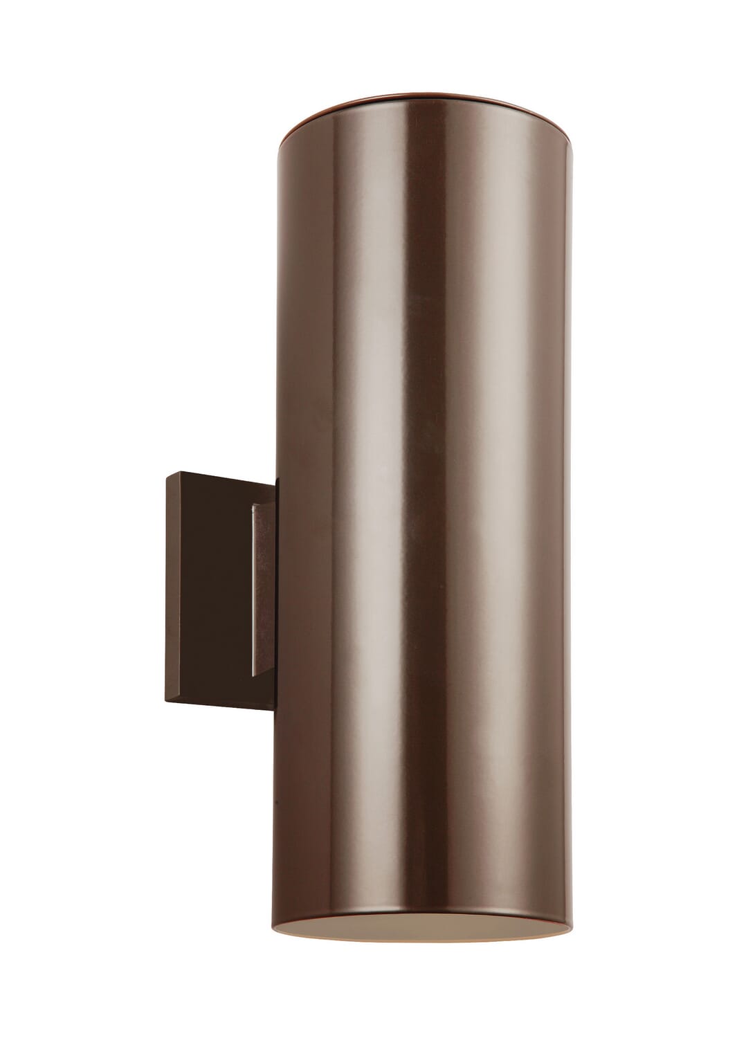 Outdoor Cylinders 2-Light Outdoor Wall Lantern in Bronze