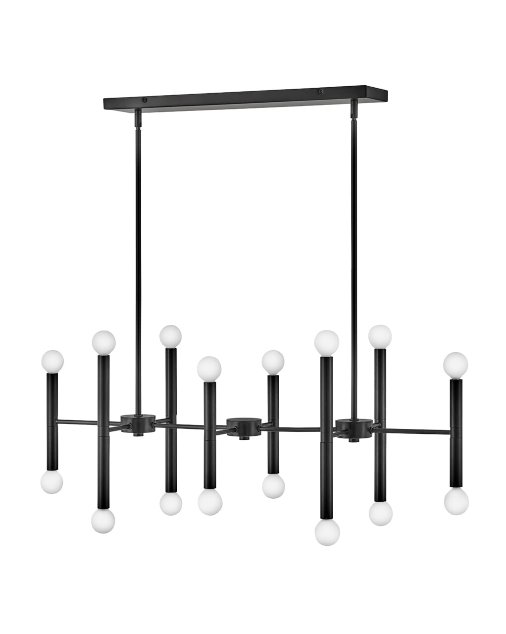 Millie 16-Light Chandelier in Black