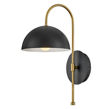 Lou 1-Light LED Wall Sconce in Black