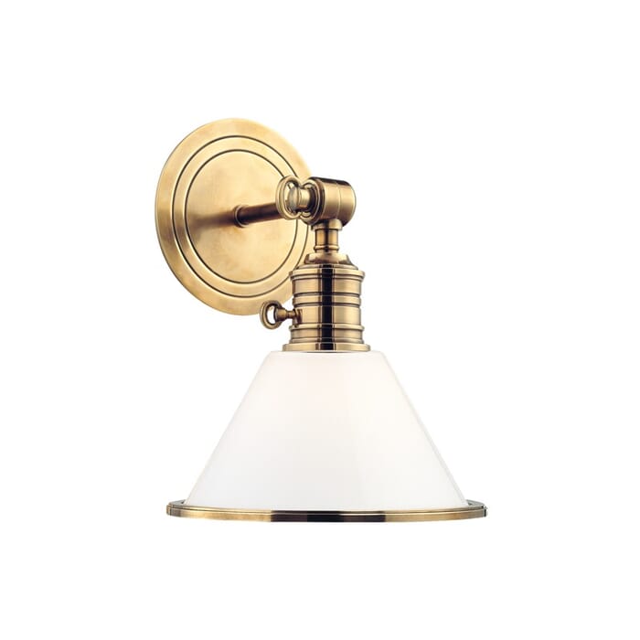 Hudson Valley Garden City 11" Wall Sconce in Aged Brass Hudson Valley Garden City 11" Wall Sconce in Aged Brass