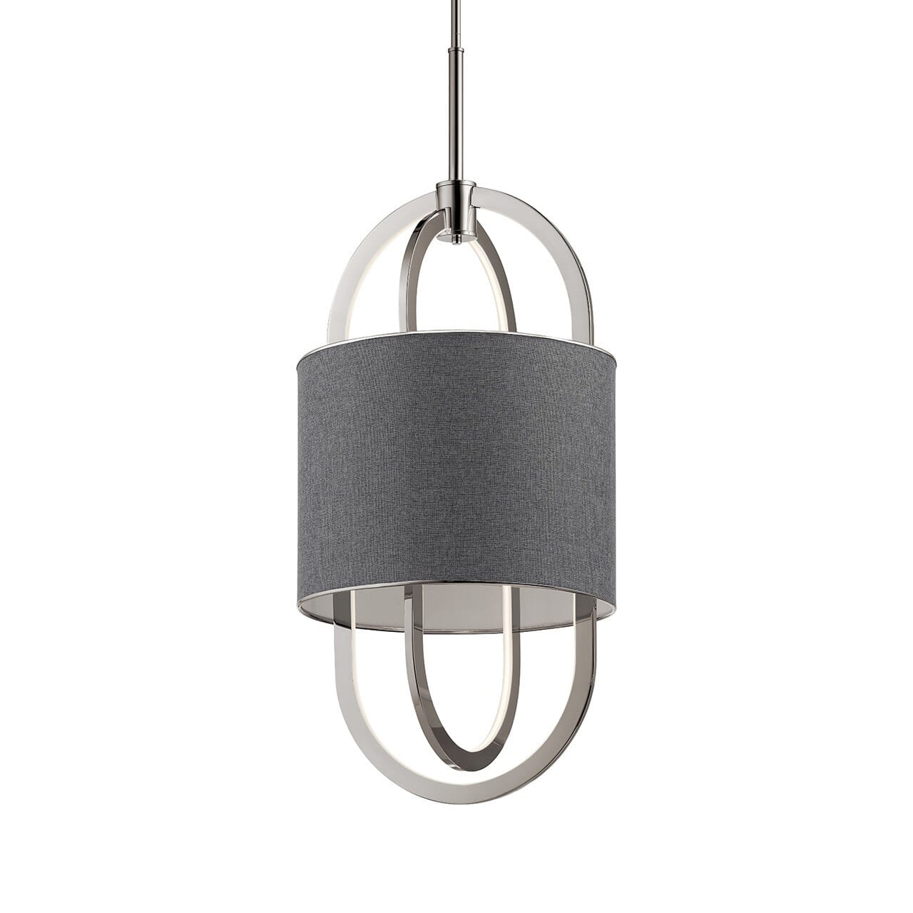 Jolana 2-Light LED Pendant in Polished Nickel