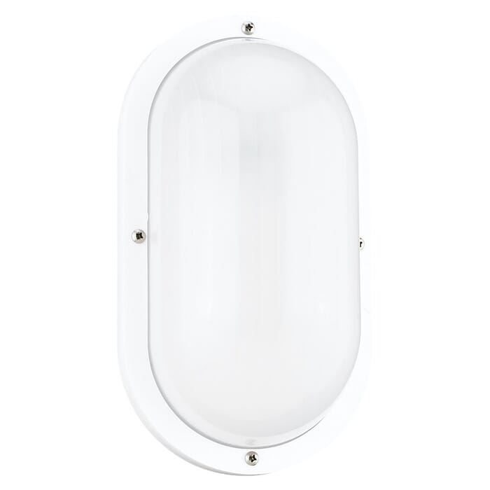 Sea Gull Bayside 5" Outdoor Wall Light in White Sea Gull Bayside 5" Outdoor Wall Light in White