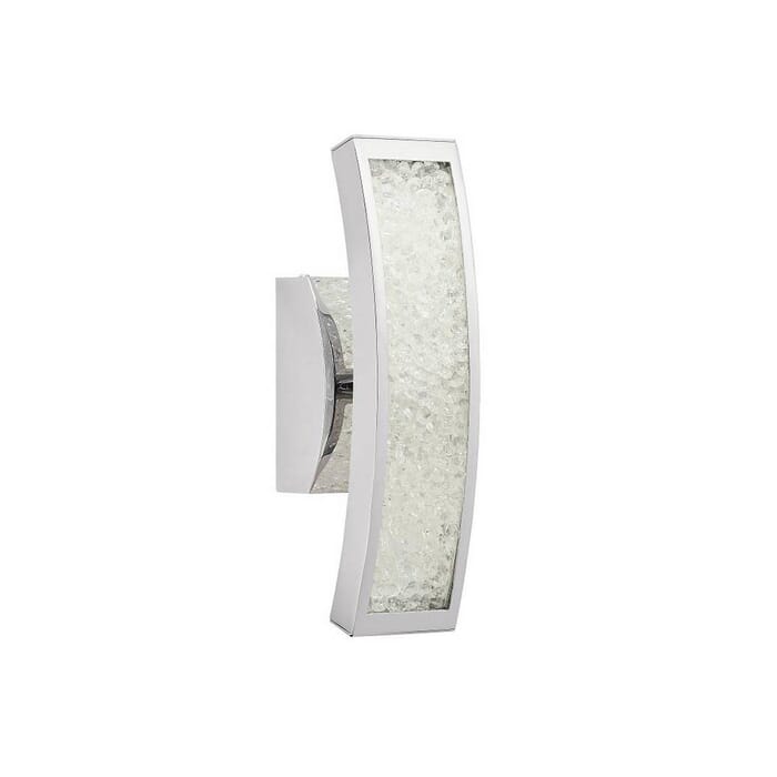 Elan Crushed Ice 13" 3800K LED Crystal Wall Sconce in Chrome Elan Crushed Ice 13" 3800K LED Crystal Wall Sconce in Chrome