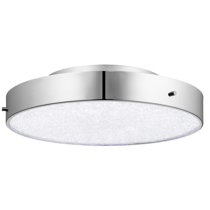 Elan Crystal Moon 15.75" LED Cubic Zirconia Chip Ceiling Light in Chrome Elan Crystal Moon 15.75" LED Cubic Zirconia Chip Ceiling Light in Chrome