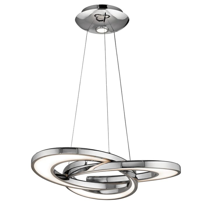 Elan Destiny 27.75" 4-Light LED Chandelier in Chrome Elan Destiny 27.75" 4-Light LED Chandelier in Chrome