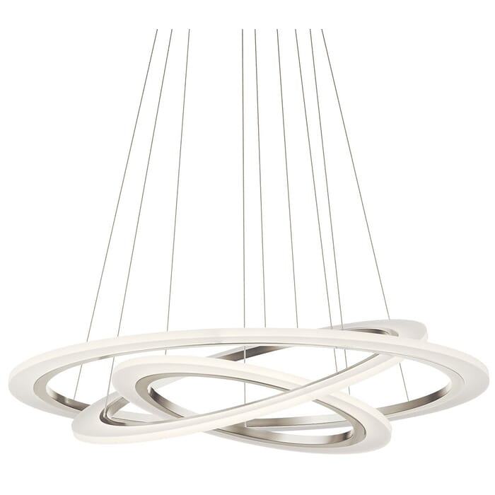 Elan Hyvo LED 3-Ring Chandelier in Brushed Nickel Elan Hyvo LED 3-Ring Chandelier in Brushed Nickel