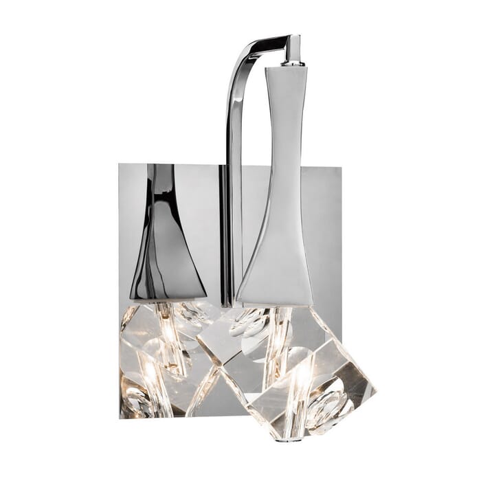 Elan Rockne 9.25" LED K9 Crystal Wall Sconce in Chrome Elan Rockne 9.25" LED K9 Crystal Wall Sconce in Chrome
