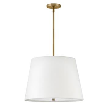 Beale 3-Light LED Convertible Pendant in Lacquered Brass
