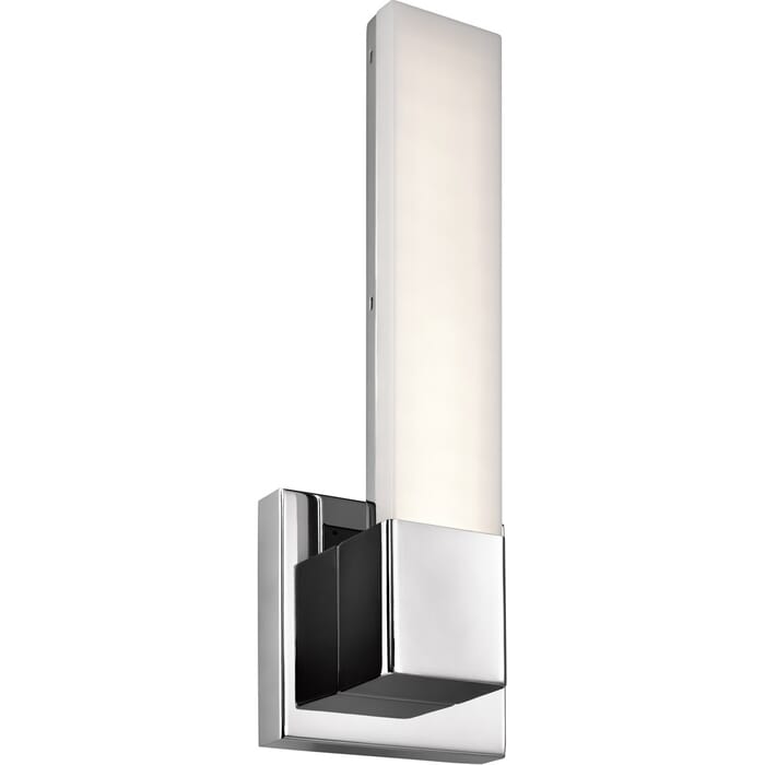 Elan Neltev 14.5" 2-Light LED White Acrylic Wall Sconce in Chrome Elan Neltev 14.5" 2-Light LED White Acrylic Wall Sconce in Chrome