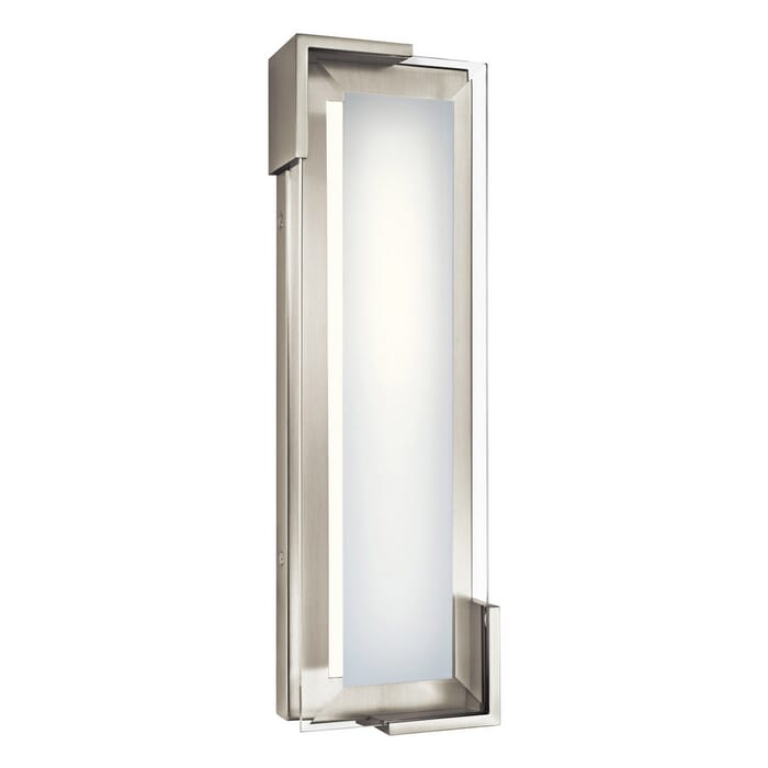 Elan Jaxen LED Bathroom Wall Sconce in Brushed Nickel Elan Jaxen LED Bathroom Wall Sconce in Brushed Nickel