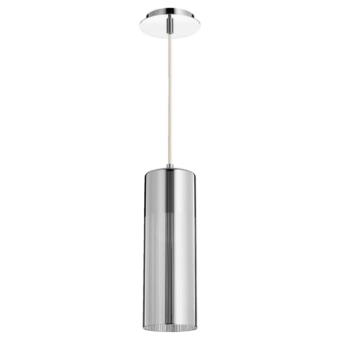 Quorum Transitional 5" Pendant Light in Chrome with Mirror Glass Quorum Transitional 5" Pendant Light in Chrome with Mirror Glass