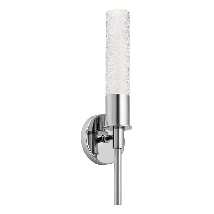 Elan Glacial Glow 17.5" LED Ice Glass Wall Sconce in Chrome Elan Glacial Glow 17.5" LED Ice Glass Wall Sconce in Chrome