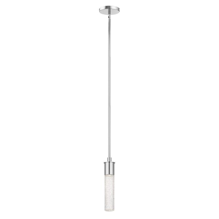 Elan Glacial Glow 2.25" LED Ice Glass Mini Pendant in Chrome Elan Glacial Glow 2.25" LED Ice Glass Mini Pendant in Chrome