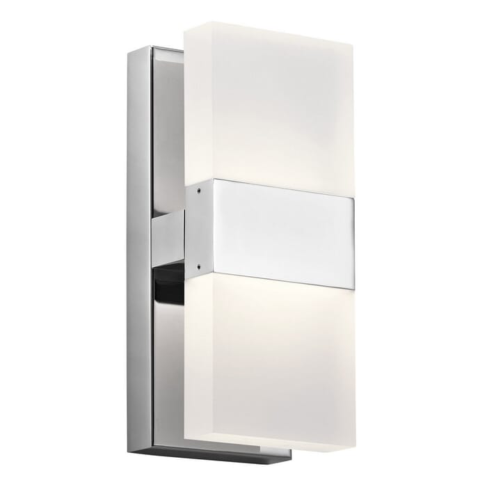 Elan Haiden 11.25" 2-Light LED Wall Sconce in Chrome Elan Haiden 11.25" 2-Light LED Wall Sconce in Chrome
