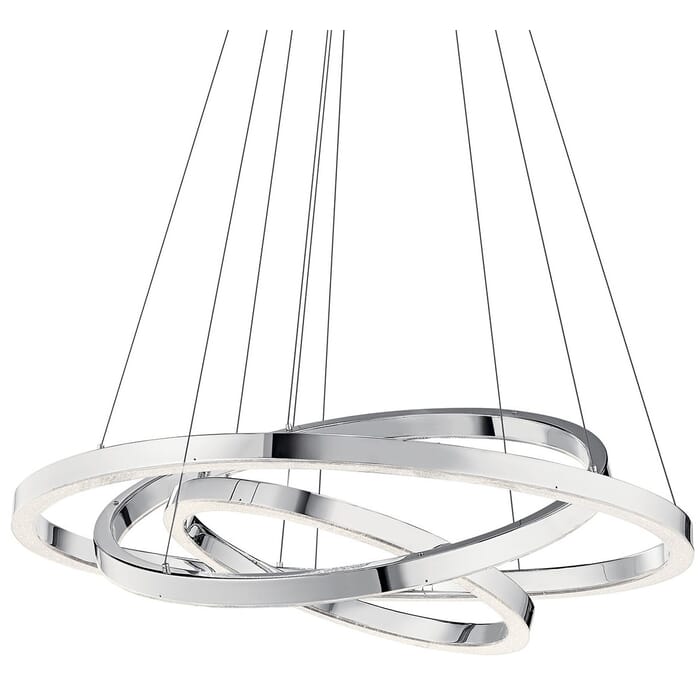 Elan Opus LED 3-Ring Pendant Light in Chrome Elan Opus LED 3-Ring Pendant Light in Chrome