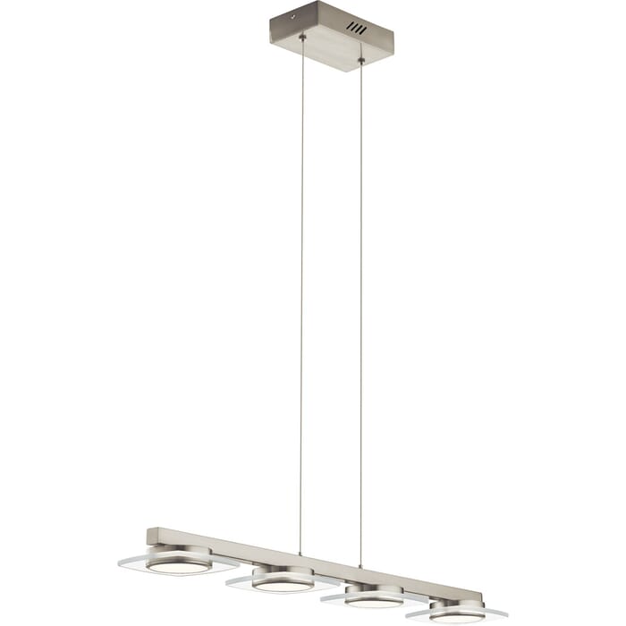 Elan Azenda 33.5" 4-Light LED Linear Pendant in Brushed Nickel Elan Azenda 33.5" 4-Light LED Linear Pendant in Brushed Nickel